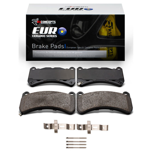 R1 Euro Ceramic Front Pads & Hardware | Lexus IS250/WRX (07-21) (2600-1365-01)