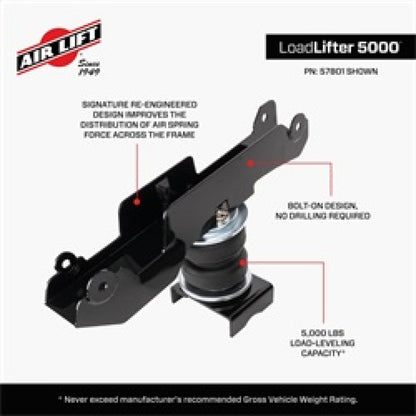 Air Lift 19-24 Mercedes Sprinter Loadlifter 5000 Air Spring Kit
