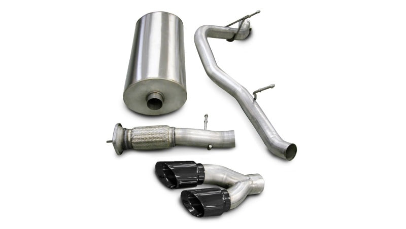 CORSA Sport / 3.0 in Cat-Back SSE 4.0 in Twin Tips | 2007-2010 Yukon Denali Escalade 6.2L (14202)