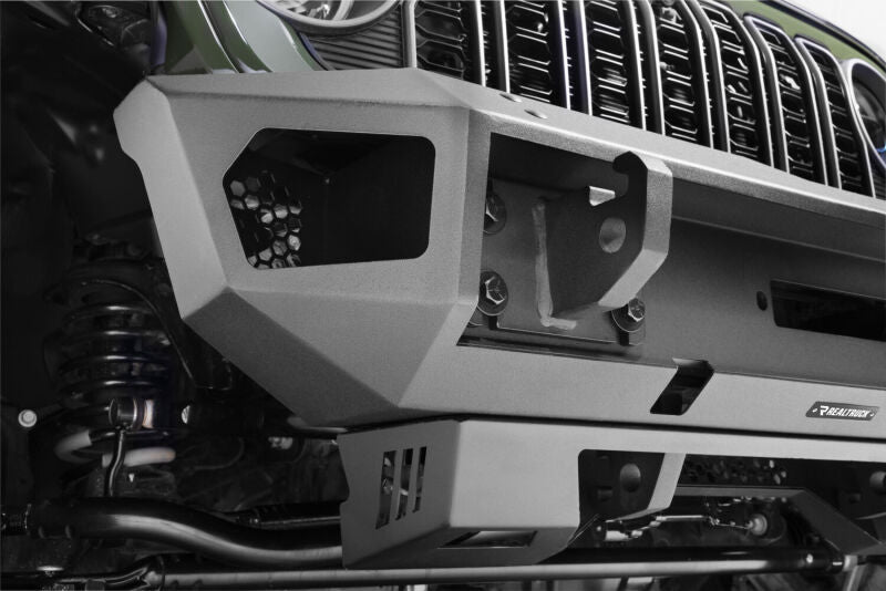 Go Rhino 18-26 Jeep Wrangler JL/JLU (Excl. LED Fog Lights) Trailline Front Stubby Bumper - Tex. Blk
