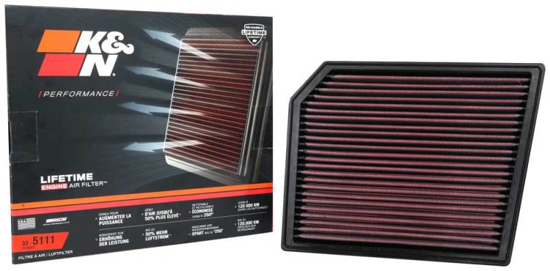 K&N 2019+ BMW X2 M35 L4-2.0L F/I Replacement Air Filter | BMW X2 M35 (33-5111)