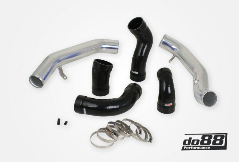 do88 TR-160-S 70mm Intercooler Pressure Pipe Kit Black for 08-15 Volvo T6 3.0L
