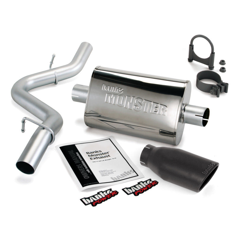 Banks SS 2.5in Slip Fit Cat Exh Sys | Jeep Wrangler (97-07) (51312-B)