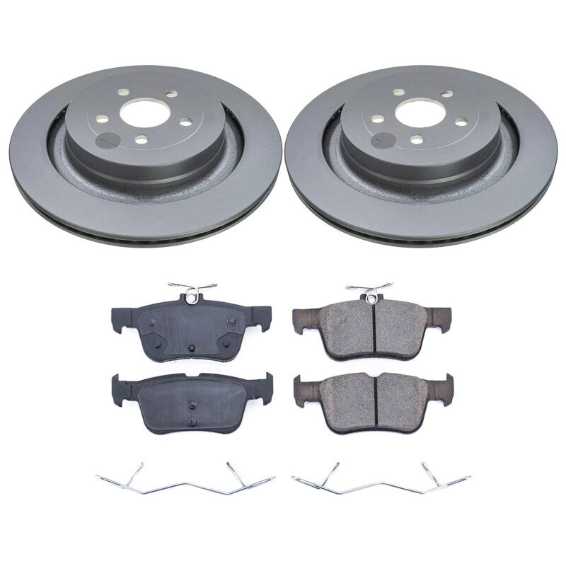 PowerStop Rear Z17 Coated Brake Kit | Ford Edge (22-24) (CRK9211)