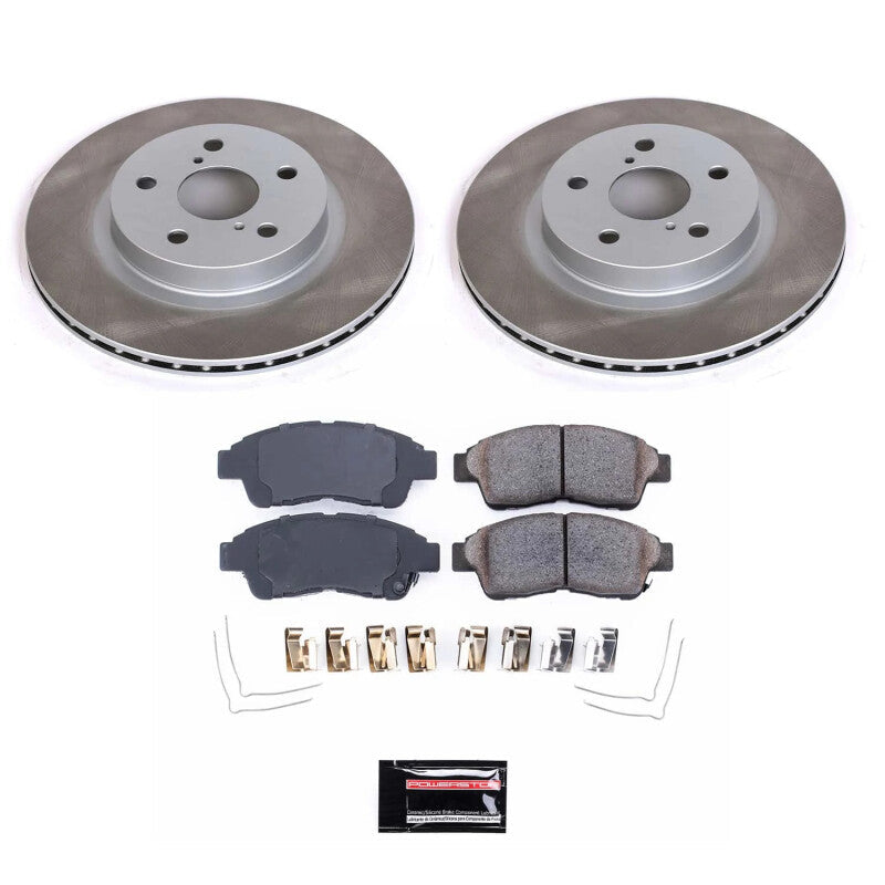 PowerStop 96-03 Toyota RAV4 Front Semi-Coated Rotor Kit (SC3163)