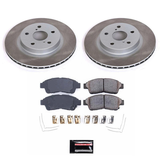 PowerStop 96-03 Toyota RAV4 Front Semi-Coated Rotor Kit (SC3163)