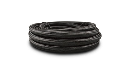 Vibrant -8 AN Black Nylon Braided Flex Hose (150 Foot Roll)