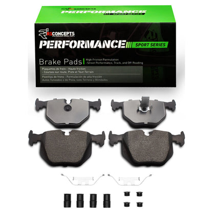 R1 Performance Sport Rear Brake Pads & Hardware Kit | BMW M3 (91-10) (2115-0683-01)