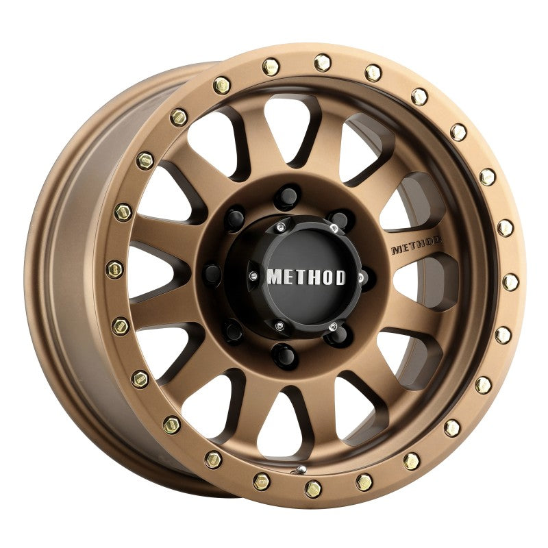 (set of 4) Method MR304 Double Standard Bronze | 17x8.5" +0mm | 8x6.5in Wheel