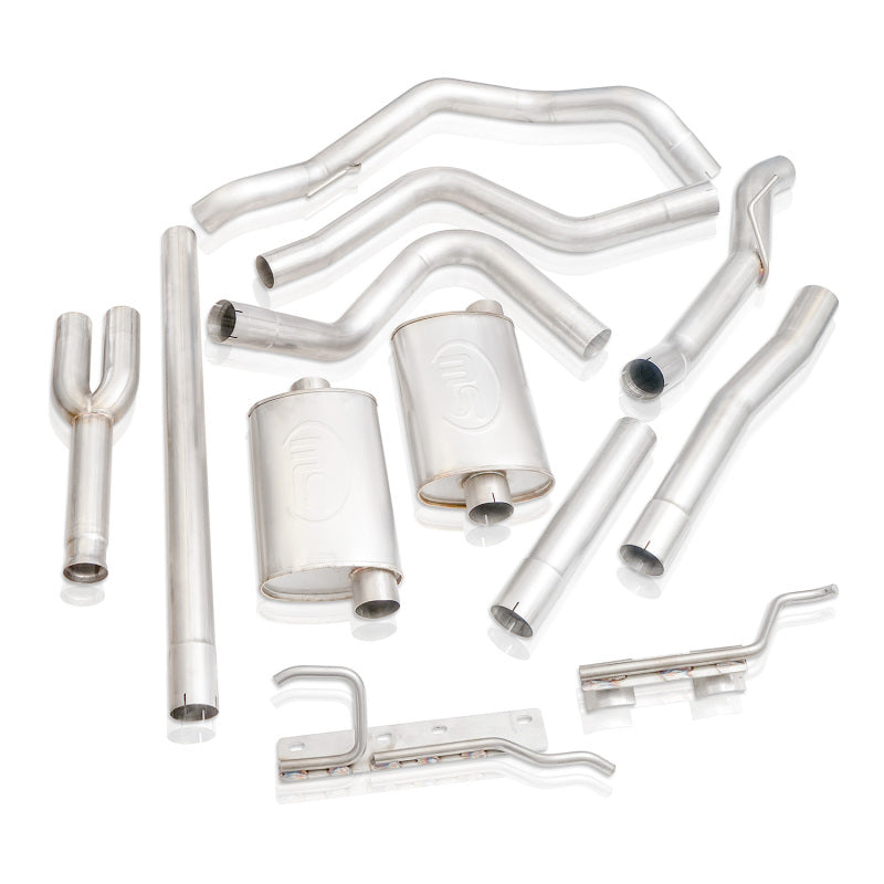Stainless Works 3in Legend Catback Y-Pipe | Chevrolet Silverado 5.3L (19+) Use Factory Tips (CT19CBUBYL)