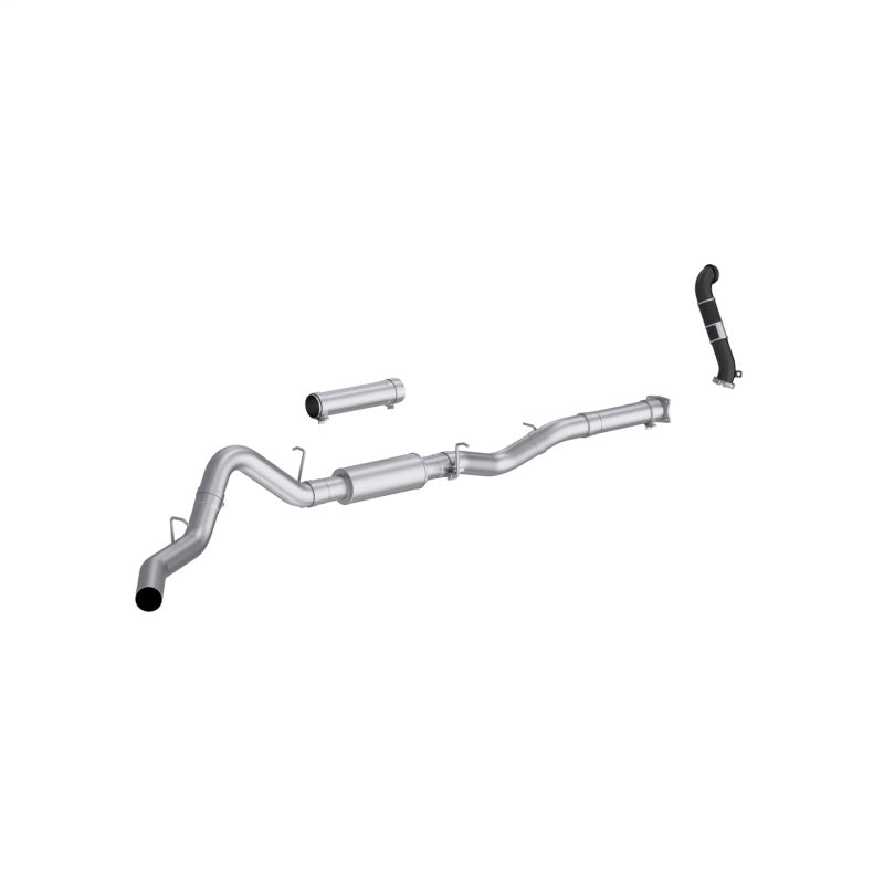 MBRP S6003P AL 4" Cat-Back Single Side w/Muffler for 05 Silverado/Sierra 2500HD