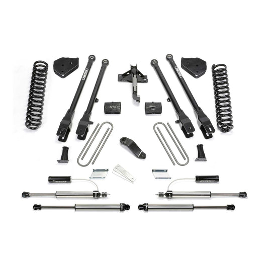 Fabtech 6" 4-Link Suspension System w/ Coils & 2.25" Dual Reservoir Front and Dual Rear Shocks | Ford F250/350 4WD Diesel (17-21) (K2294DL)