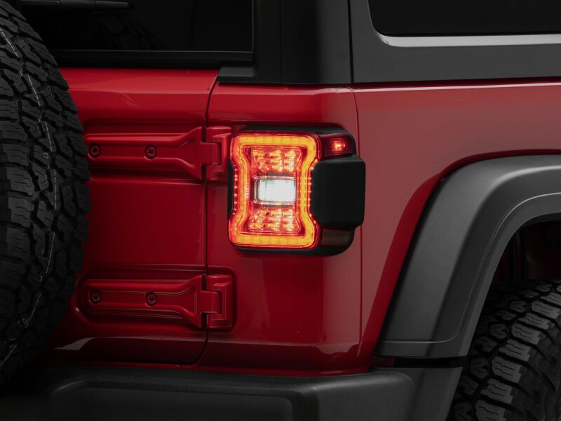 Raxiom 18-26 Jeep Wrangler JL LED Tail Lights Clear Housing Clear Lens (J181426)