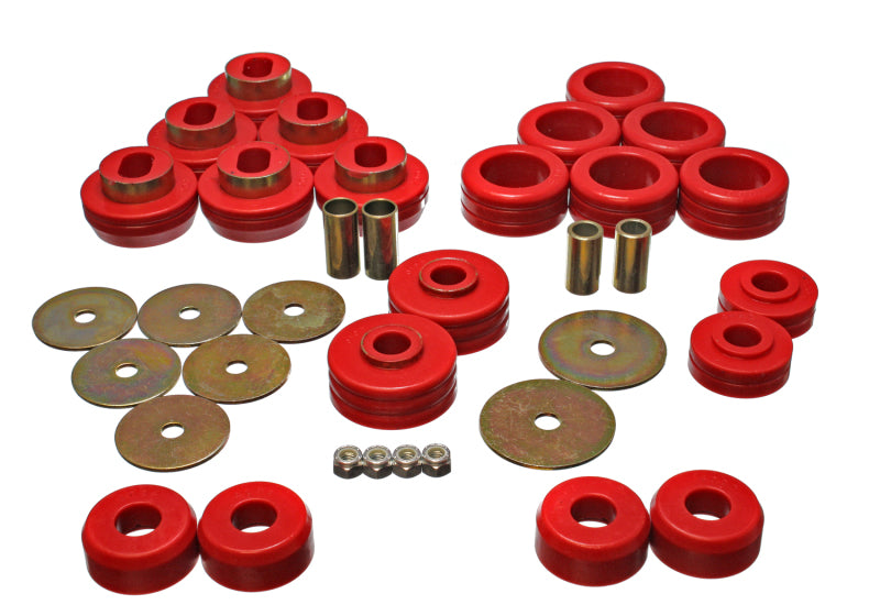 Energy Suspension Body Cab Mount Set Red (3.4118R) for 1987-91 Chevrolet Blazer
