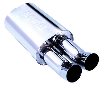 Borla Boomer Mufflers | T-304 SS Dual 3in Tips, Oval, 14in x 8.5in (40059)