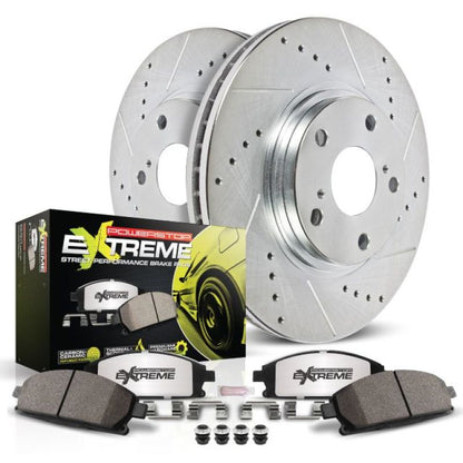 Power Stop Z26 Street Warrior Brake Kit - Rear | 08-14 Subaru WRX / 09-13 Forester XT (K4631-26)