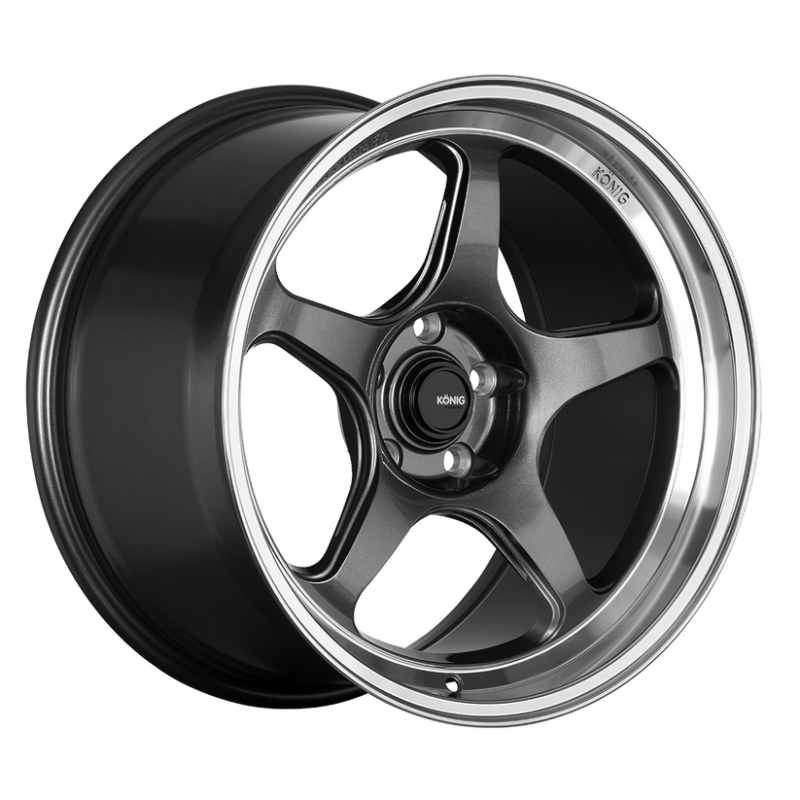 (set of 4) Konig Hyperspec Anthracite Metallic | 19x9.5" +35mm | 5x114.3mm Wheel
