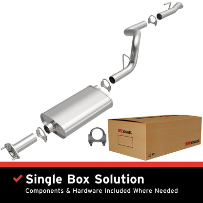 BRExhaust 1996-2001 Jeep Cherokee Direct-Fit Replacement Exhaust System