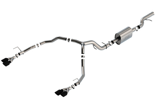 Borla Black Chrome T-304 SS S-Type Cat-Back Exhaust | Chevrolet Tahoe (21-22) 6.2L V8 2/4WD (140859BC)