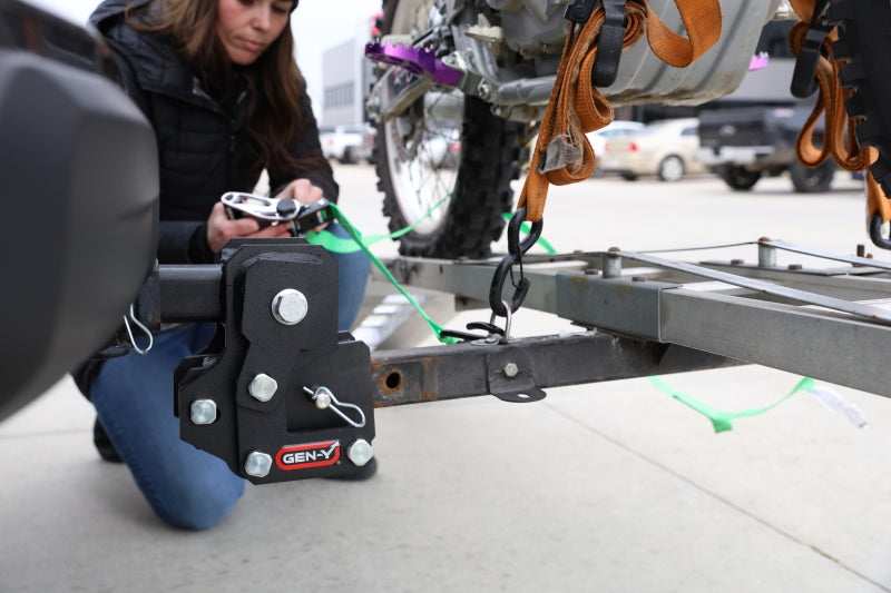 Gen-Y VOYAGER 5.75in 500lb Cargo TW 1000lb Towing TW 7K Overall Hitch w/GH-103705 Platinum BallMount