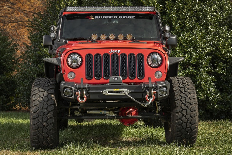 Rugged Ridge 11549.11 Arcus Front Bumper Set for 07-18 Jeep Wrangler JK