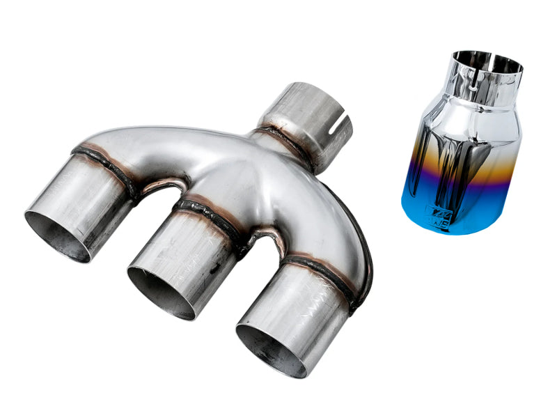 AWE Tuning Dual-to-Triple Vapor Blue Tip Conversion Kit | Honda Civic Si (17-20) (3810-59020)