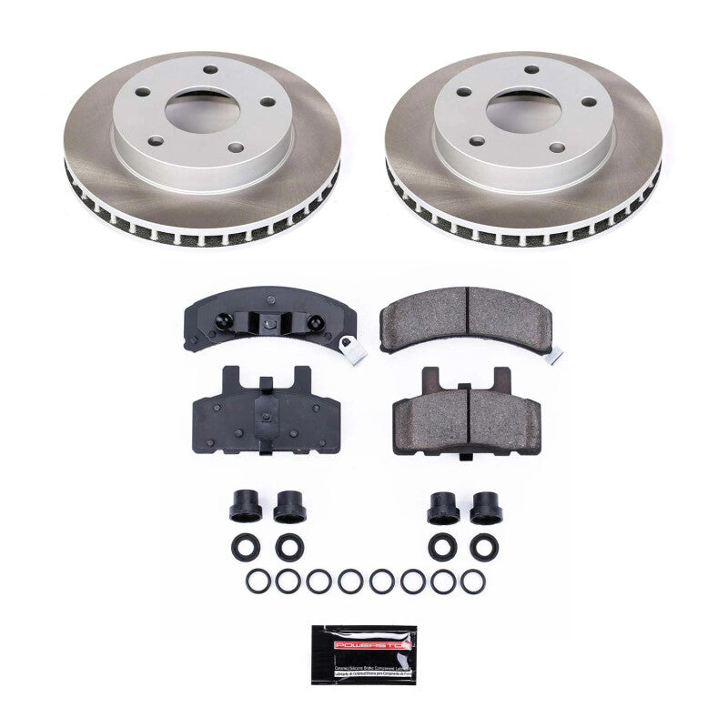 PowerStop 94-99 Dodge Ram 1500 Front Semi-Coated Rotor Kit (SC2126)