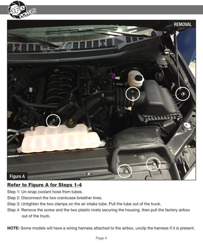 aFe Momentum XP Cold Air Intake w/ Pro 5R Blue | Ford F-150 V8 5.0L 2015-19 (50-30024RL)