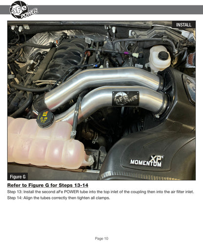 aFe Momentum XP Cold Air Intake w/ Pro 5R Blue | Ford F-150 V8 5.0L 2015-19 (50-30024RL)