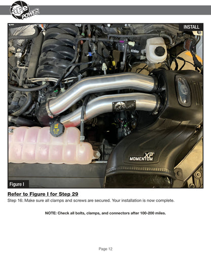 aFe Momentum XP Cold Air Intake w/ Pro 5R Blue | Ford F-150 V8 5.0L 2015-19 (50-30024RL)