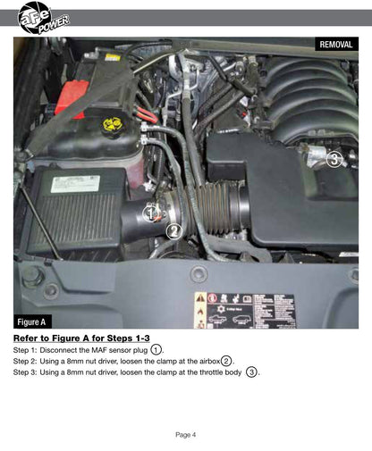 aFe Momentum XP Cold Air Intake w/ Pro 5R Brushed | GM Silverado/Sierra 1500 2014-19 (50-30028RH)