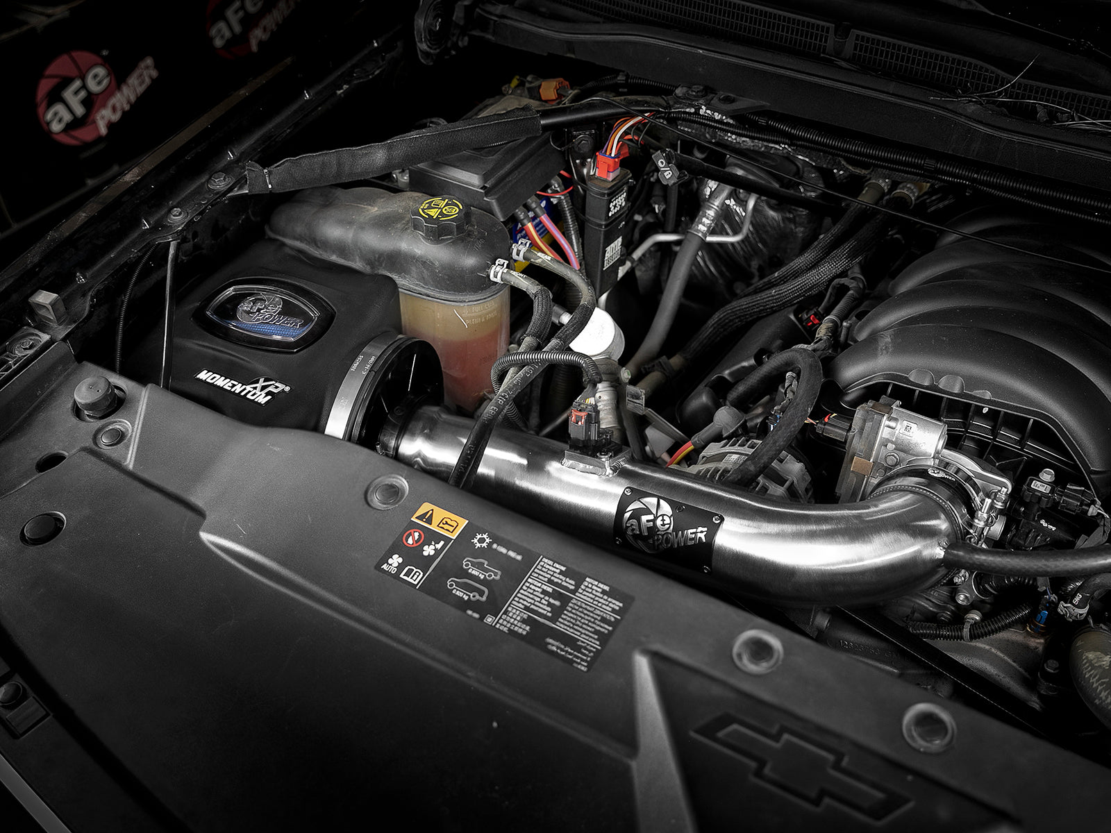 aFe Momentum XP Cold Air Intake w/ Pro 5R Brushed | GM Silverado/Sierra 1500 2014-19 (50-30028RH)