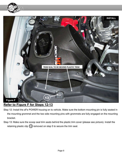 aFe 20-24 Ford V8-6.7L Momentum HD CAI w/Pro DRY S | 2017-2023 F-250/350 (50-70007D-1)