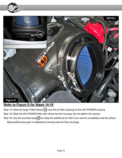 aFe 20-24 Ford V8-6.7L Momentum HD CAI w/Pro DRY S | 2017-2023 F-250/350 (50-70007D-1)