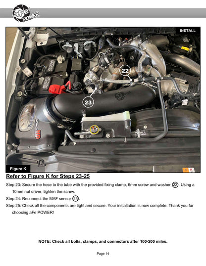 aFe 20-24 Ford V8-6.7L Momentum HD CAI w/Pro DRY S | 2017-2023 F-250/350 (50-70007D-1)