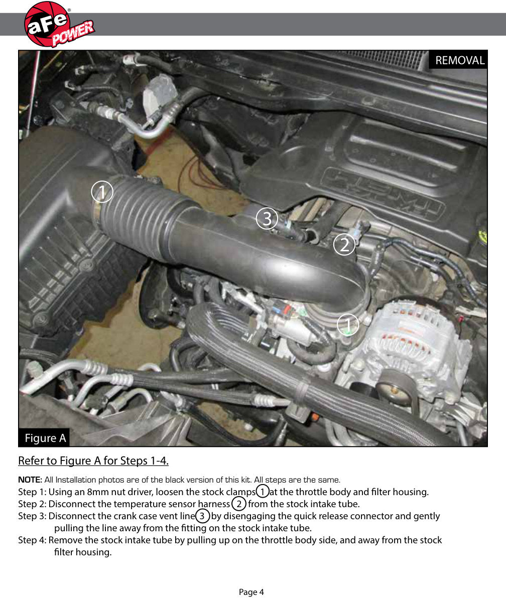 aFe Momentum GT Pro DRY S Intake System | Dodge RAM 1500 V8-5.7L (19-23) (50-70013DR)