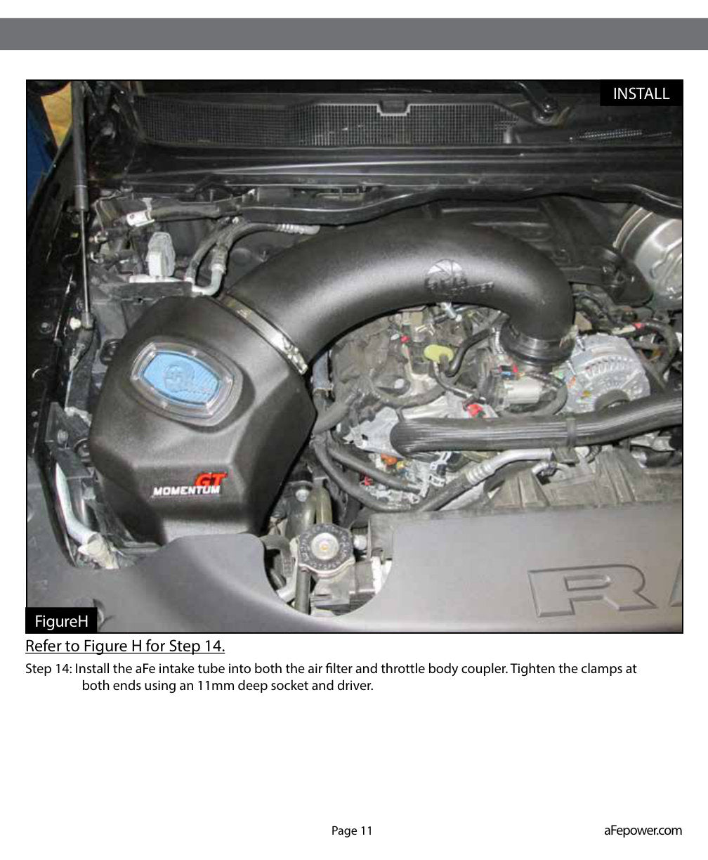 aFe Momentum GT Pro DRY S Intake System | Dodge RAM 1500 V8-5.7L (19-23) (50-70013DR)