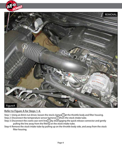 aFe Momentum GT Cold Air Intake | Ram 1500 5.7L HEMI (19-20) (50-70013R)