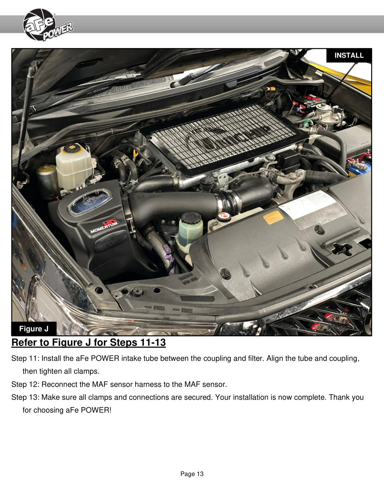 aFe Power 50-70026DN Cold Air Intake for 08-21 Toyota Land Cruiser J200 4.5L V8