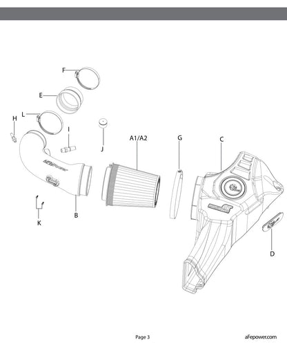 aFe Momentum GT Pro Dry S Cold Air Intake | Ford Mustang GT V8-5.0L (18-19) (50-70033D)