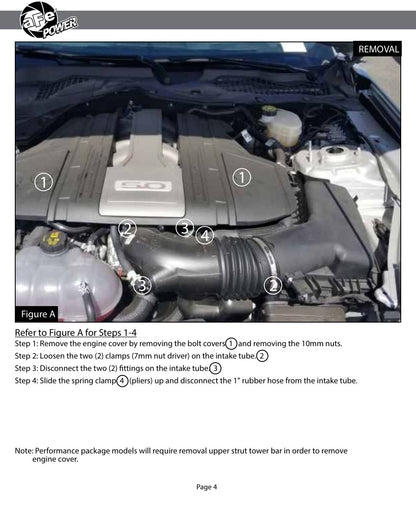 aFe Momentum GT Pro Dry S Cold Air Intake | Ford Mustang GT V8-5.0L (18-19) (50-70033D)