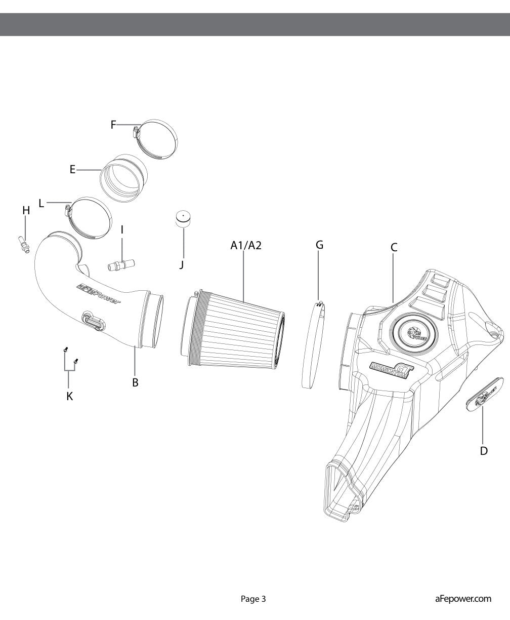aFe Momentum GT Pro 5R Cold Air Intake System | Ford Mustang GT (18-19) (50-70033R)