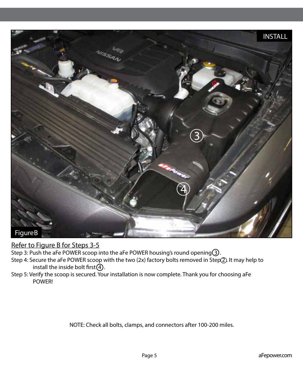 aFe Momentum GT Air Scoop | Nissan Titan XD (17-26) (50-70034S)