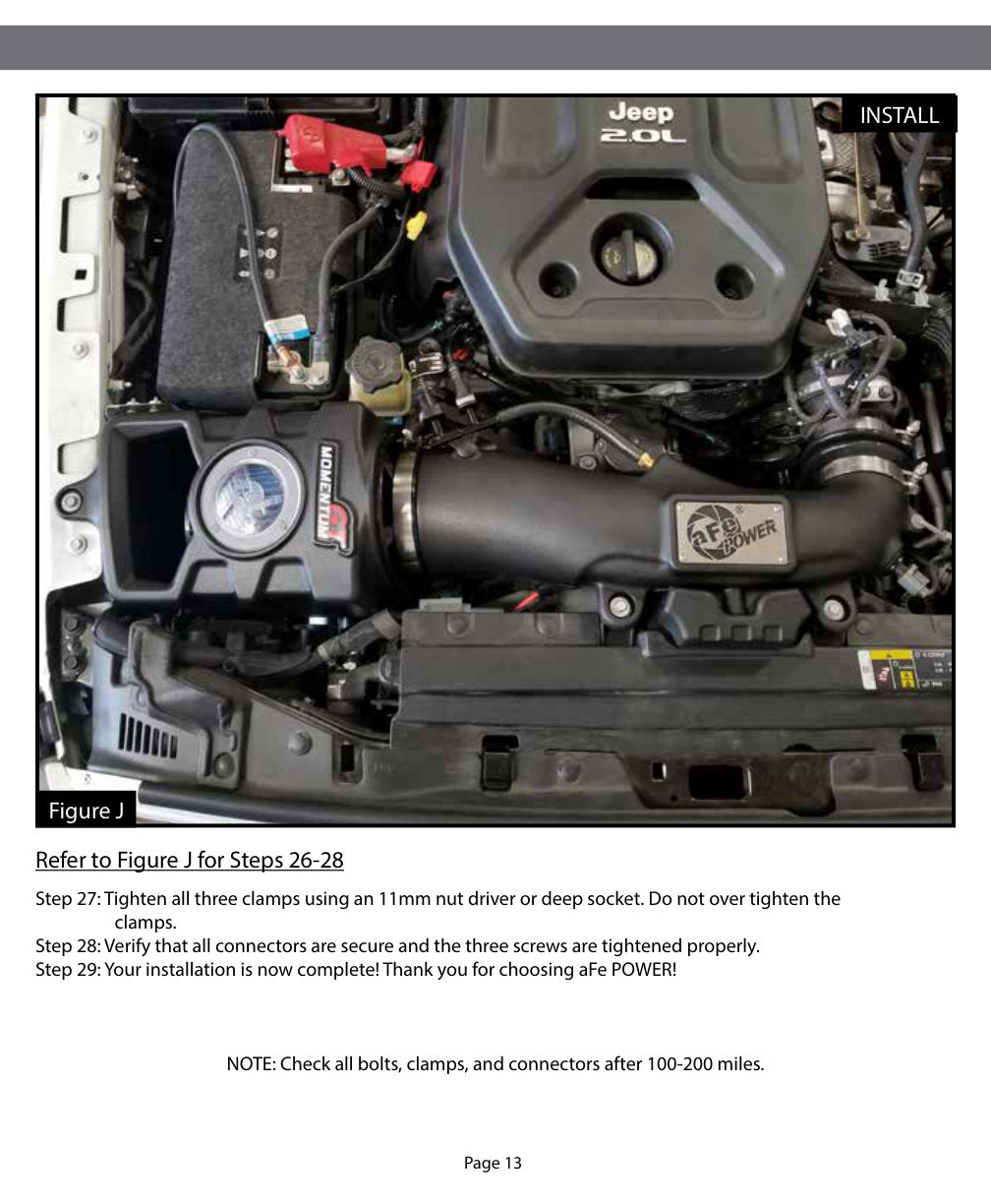 aFe Momentum GT Cold Air Intake | Jeep JL 2.0L (18-23) (50-70035G)