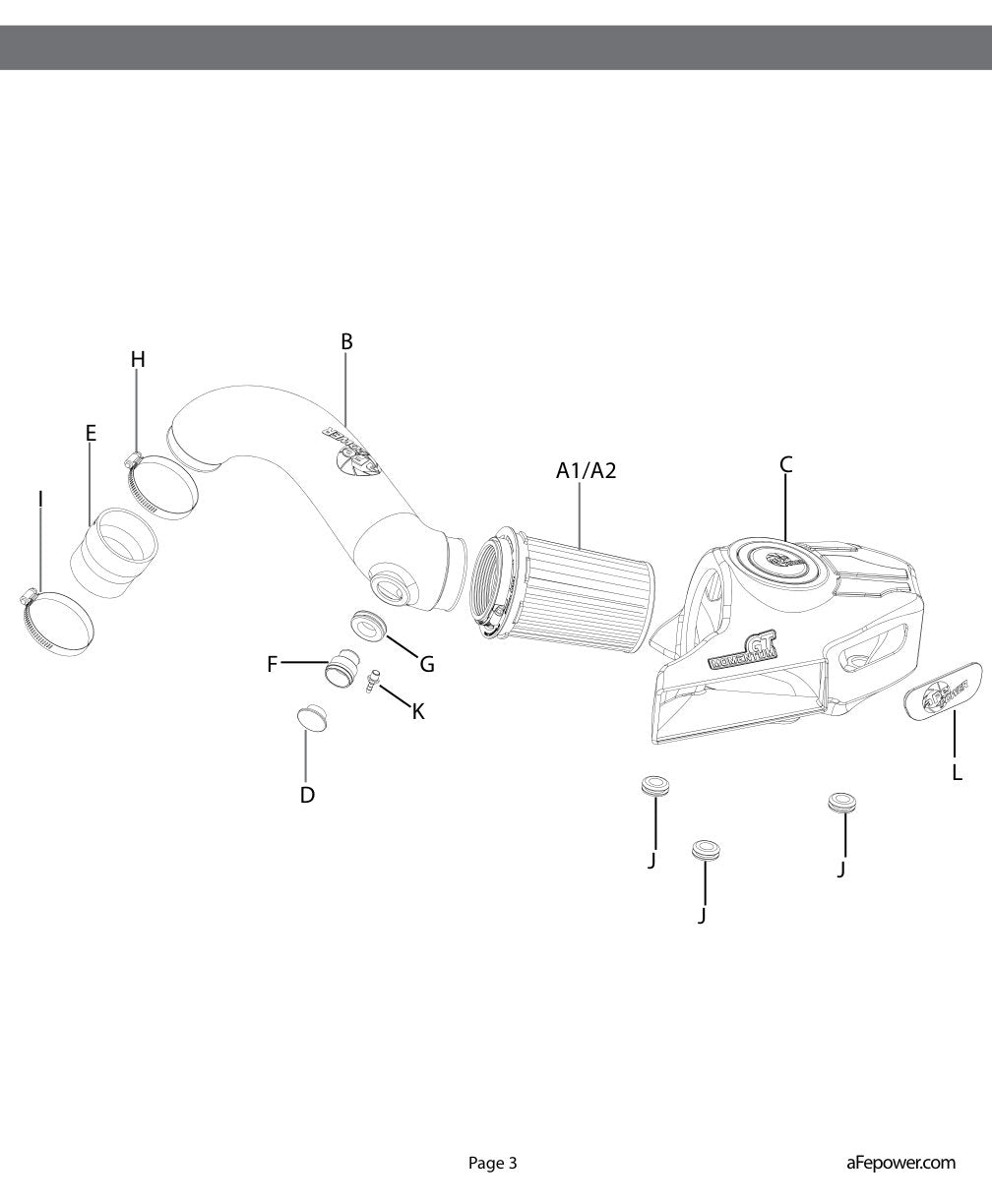 aFe Momentum GT CAI | VW Golf R/GTI (12-20) (50-70036D)