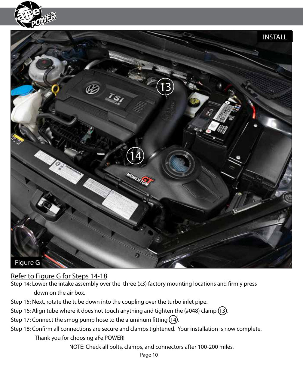aFe Momentum GT CAI | VW Golf R/GTI (12-20) (50-70036D)