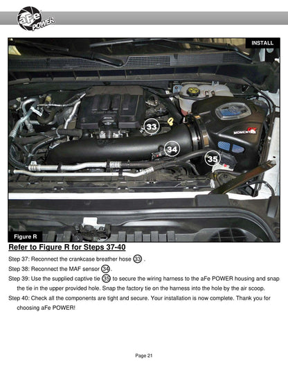 aFe Momentum GT Pro 5R Cold Air Intake System | Chevrolet Silverado/Sierra 1500 (19) (50-70042R)