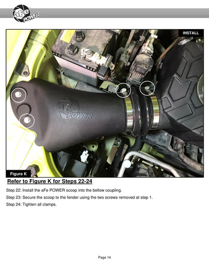 aFe 19-20 Suzuki Jimny 1.5L Momentum GT Cold Air Intake w/ Pro 5R Media