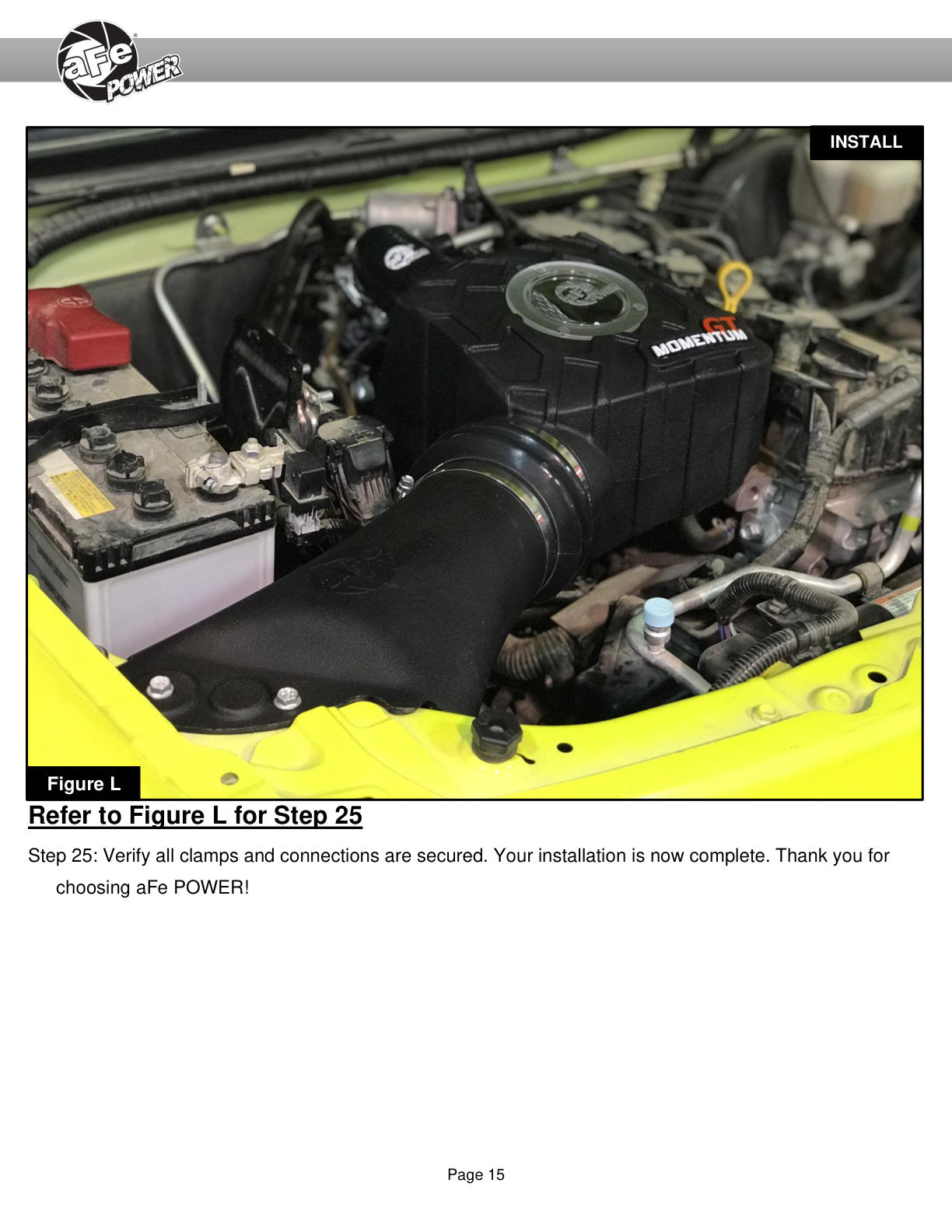 aFe 19-20 Suzuki Jimny 1.5L Momentum GT Cold Air Intake w/ Pro 5R Media