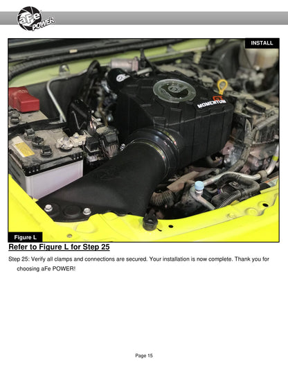 aFe 19-20 Suzuki Jimny 1.5L Momentum GT Cold Air Intake w/ Pro 5R Media